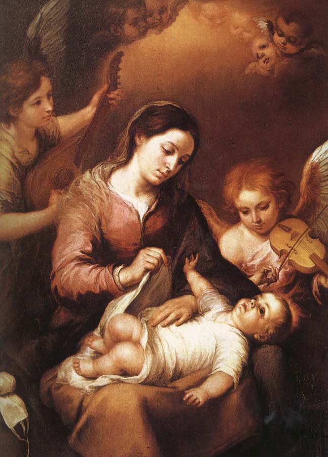 Bartolome Esteban Murillo Virgin and the Son